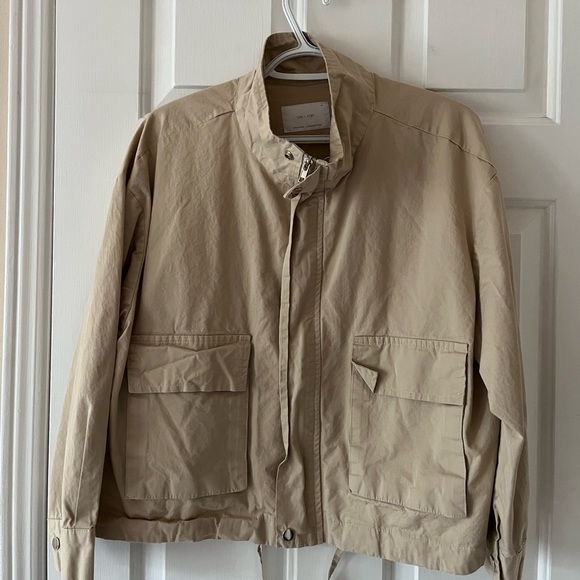 OAK & FORT beige utility jacket - Picture 4 of 6
